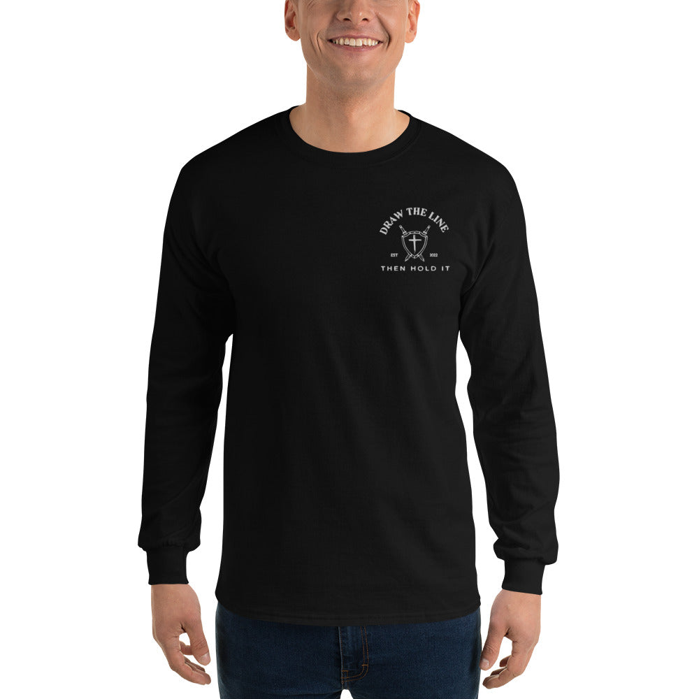 Draw the Line Men’s Long Sleeve Shirt