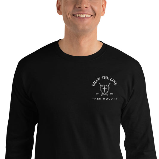 Draw the Line Men’s Long Sleeve Shirt