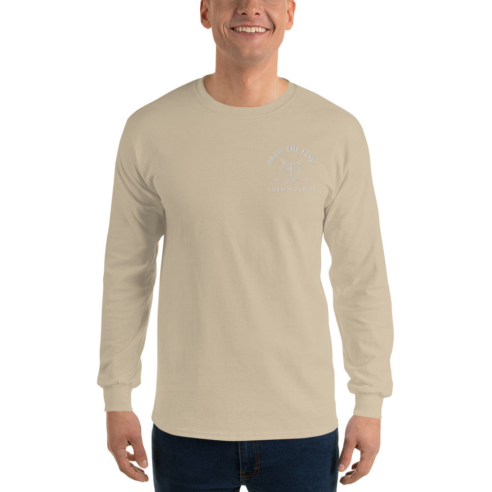 Draw the Line Men’s Long Sleeve Shirt