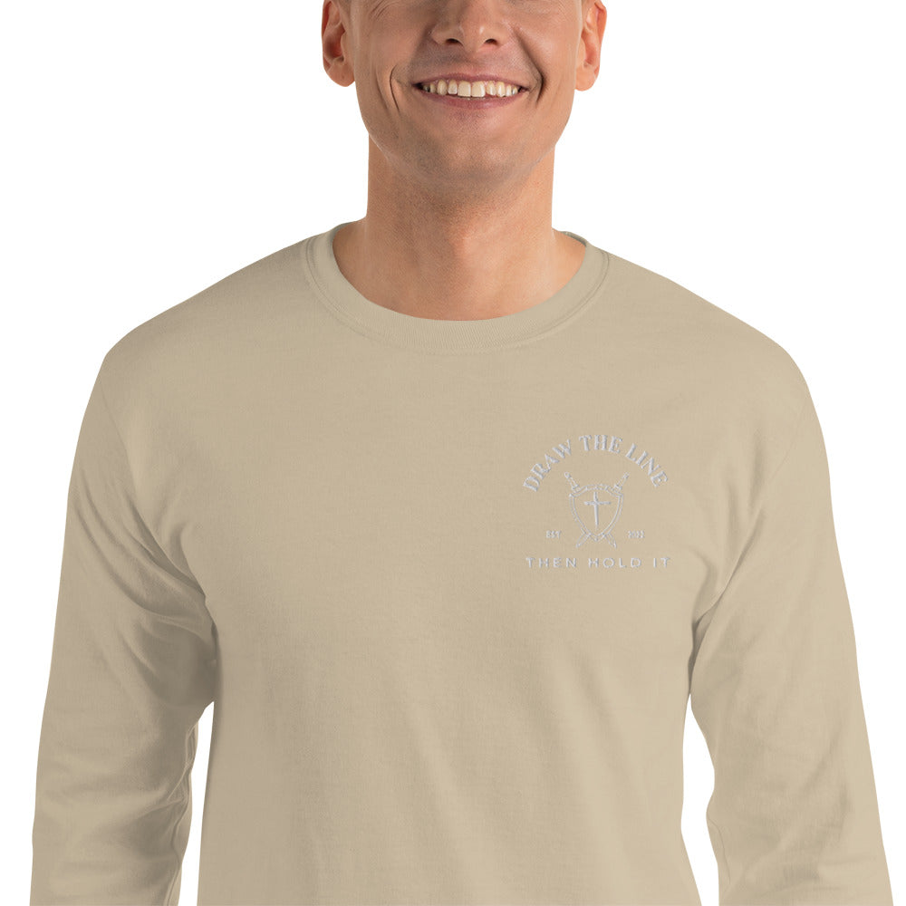 Draw the Line Men’s Long Sleeve Shirt