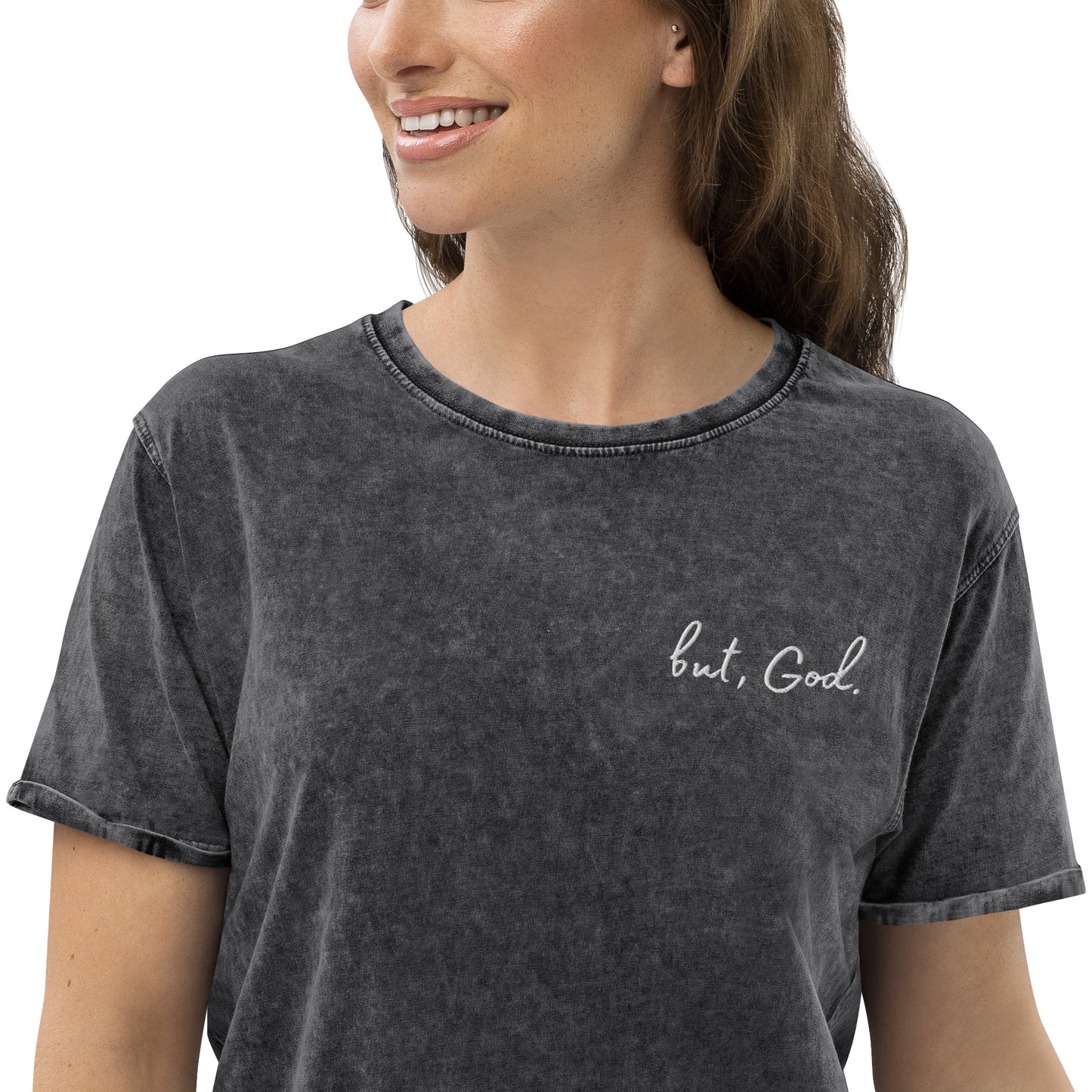 But God Denim T-Shirt