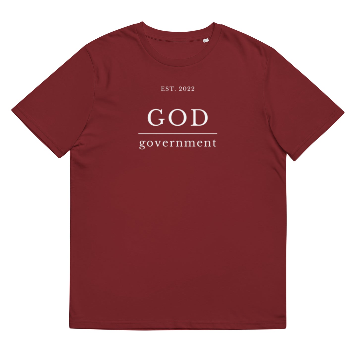 God over Govt Unisex organic cotton t-shirt