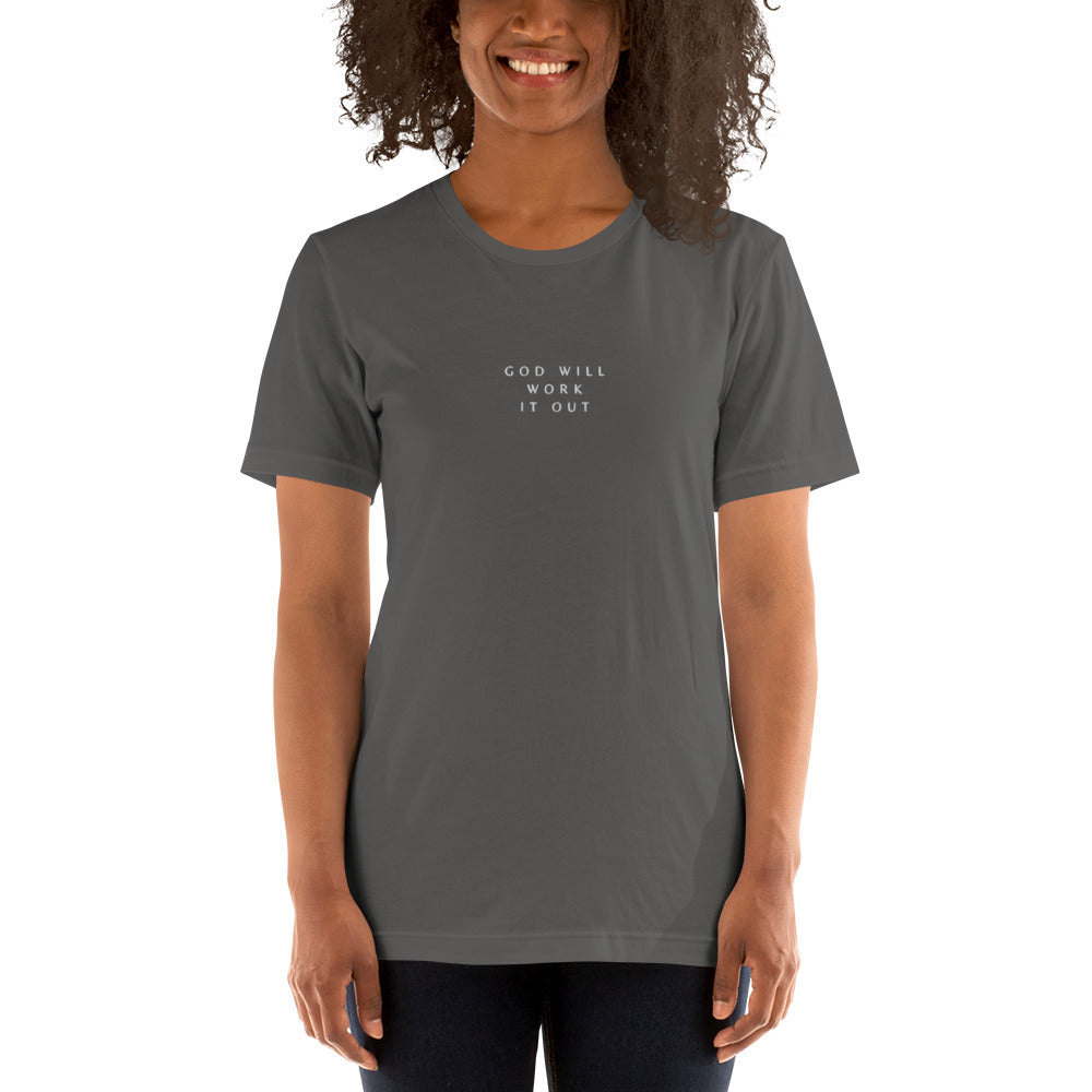 God Will embroidered unisex t-shirt