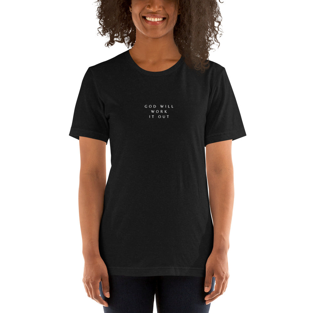 God Will embroidered unisex t-shirt