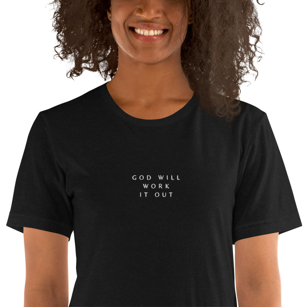 God Will embroidered unisex t-shirt