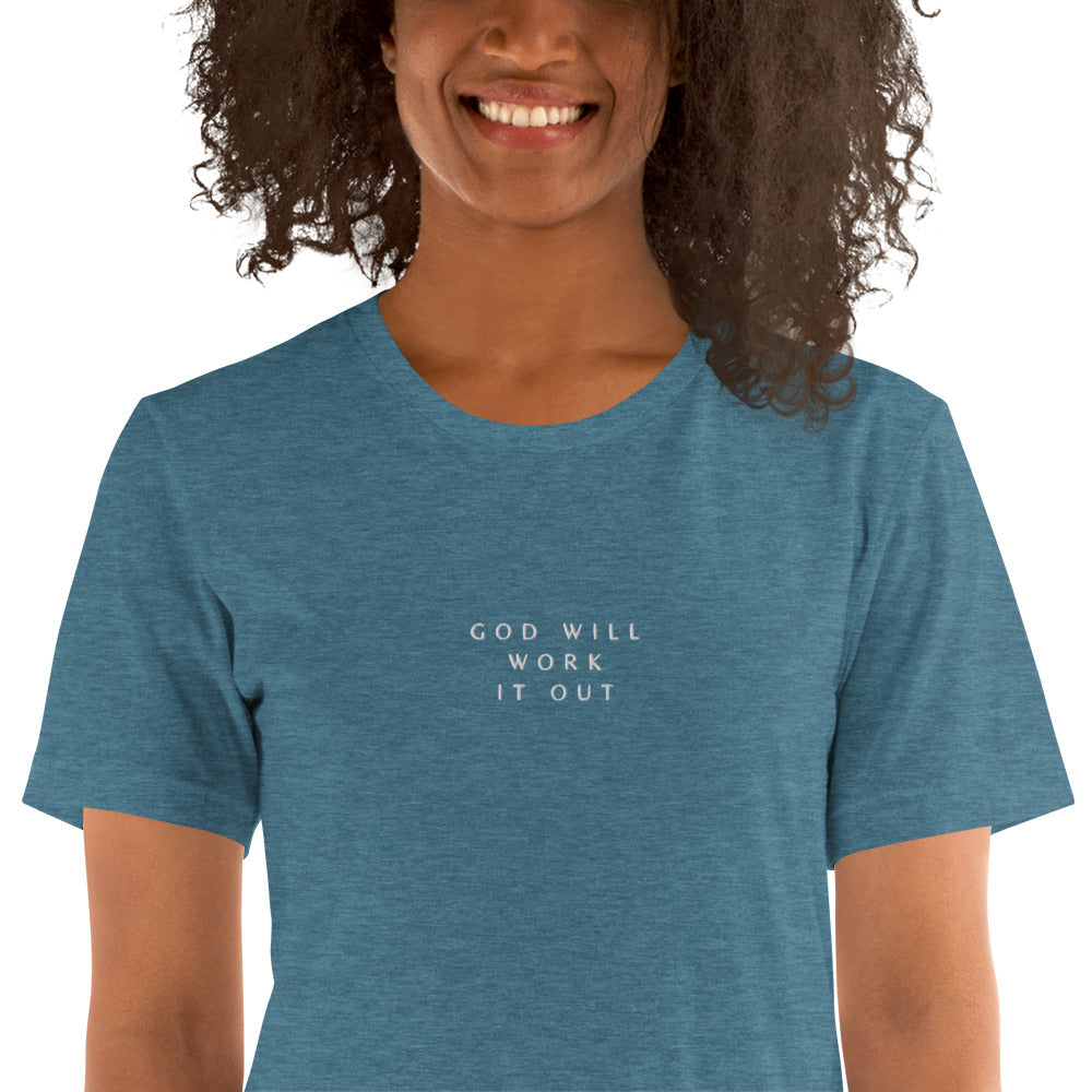 God Will embroidered unisex t-shirt