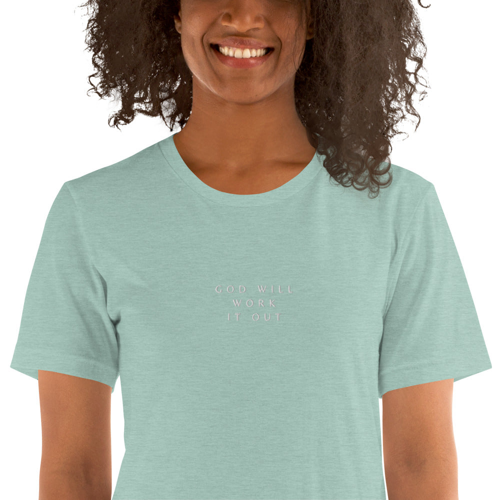 God Will embroidered unisex t-shirt