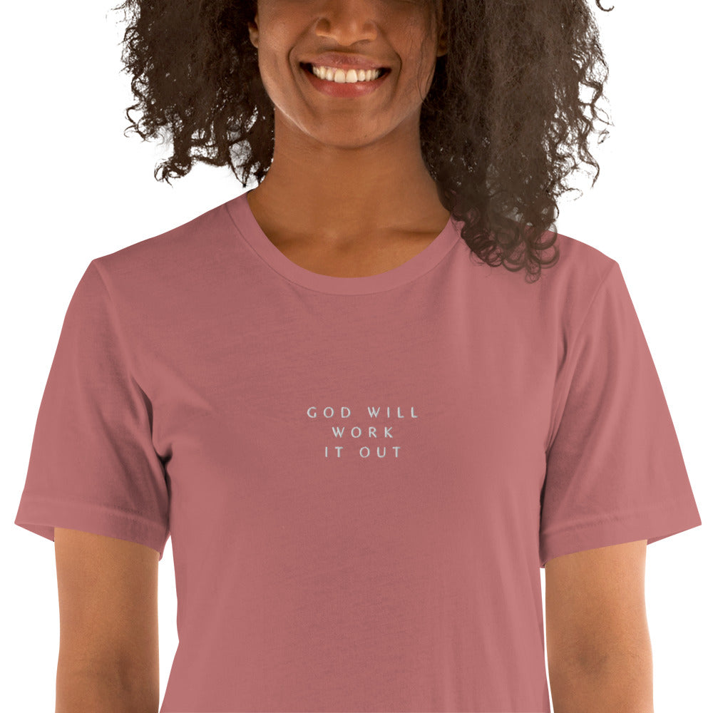 God Will embroidered unisex t-shirt